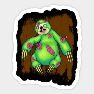 Zombie Sloth Sticker